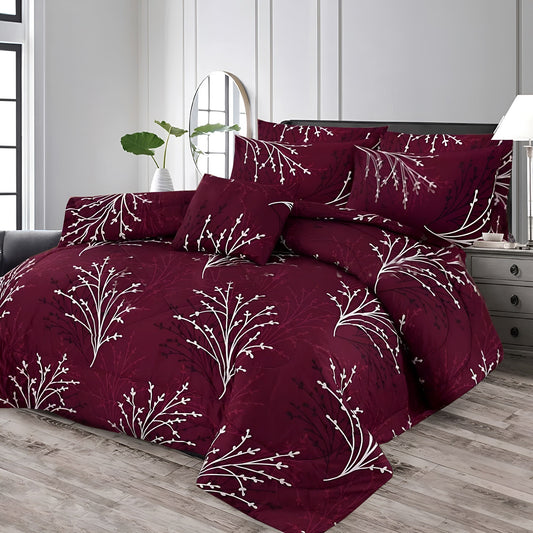 RED RECON KING COMFORTER SET – 7 PCS #NCS506